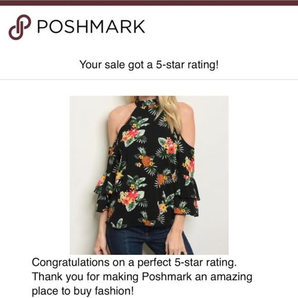 PINEAPPLE & FLORAL PRINT COLD SHOULDER TOP - Picture 4 of 4